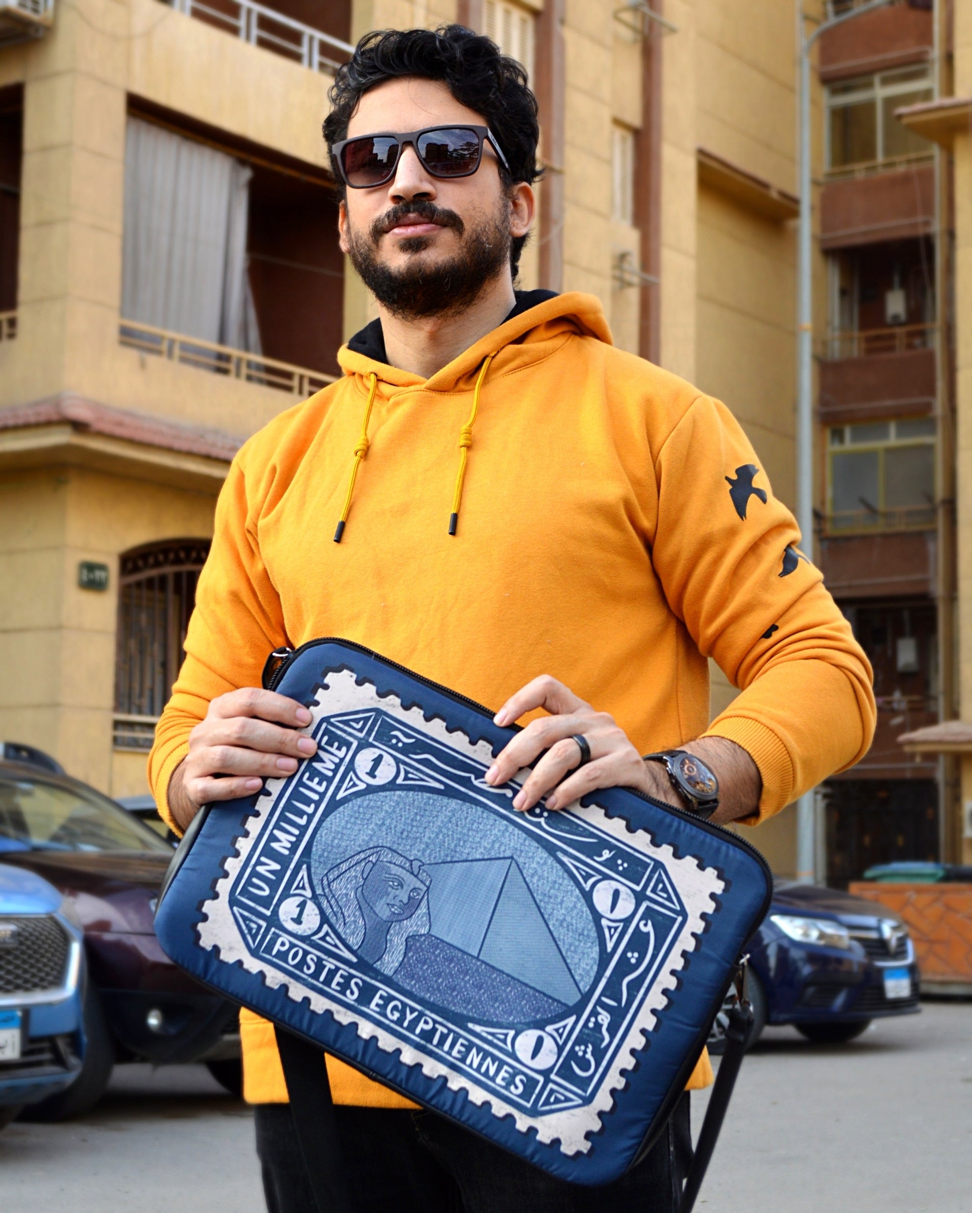 Egyptian Postal Stamp Laptop Sleeve