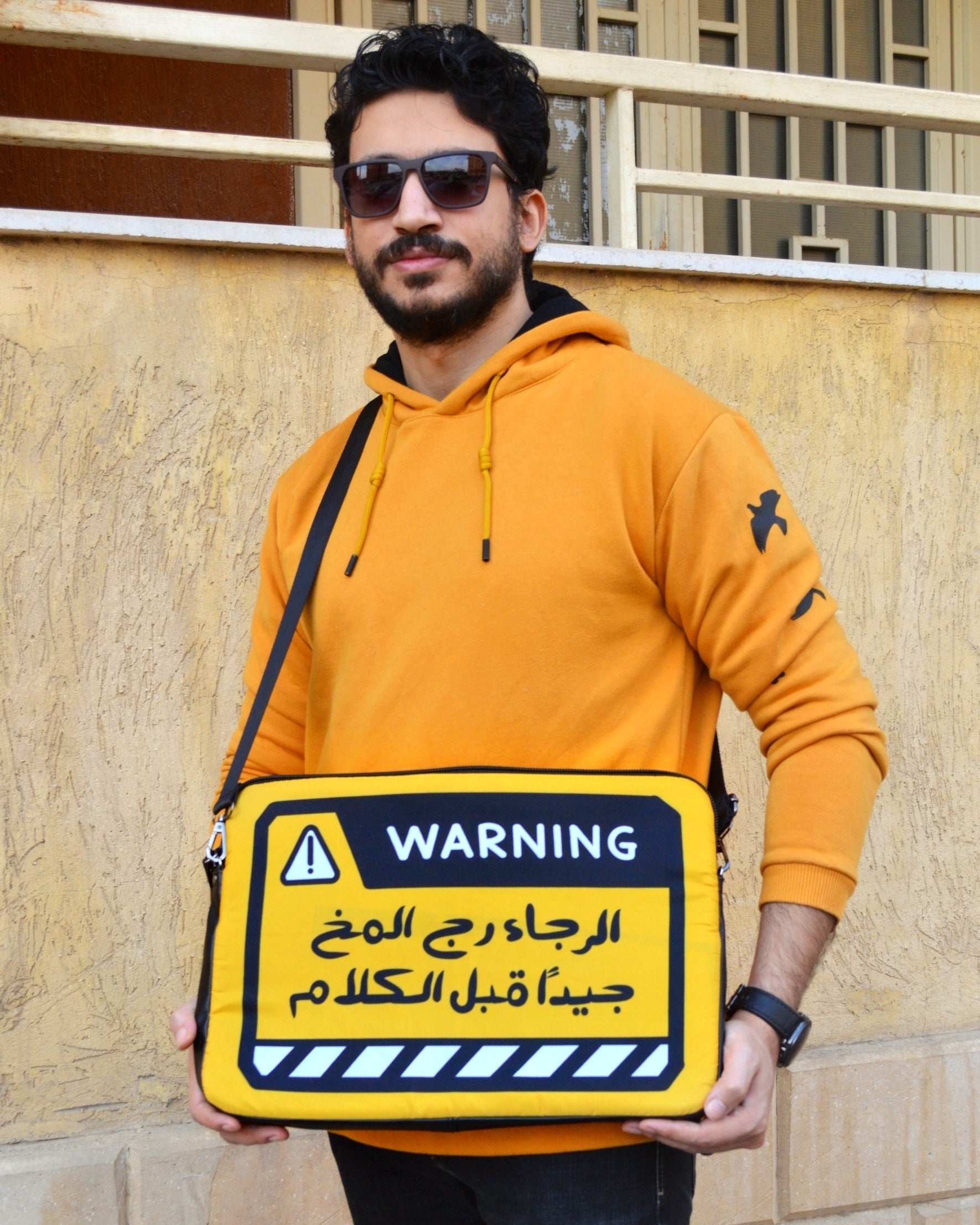 Warning Sign Laptop Sleeve