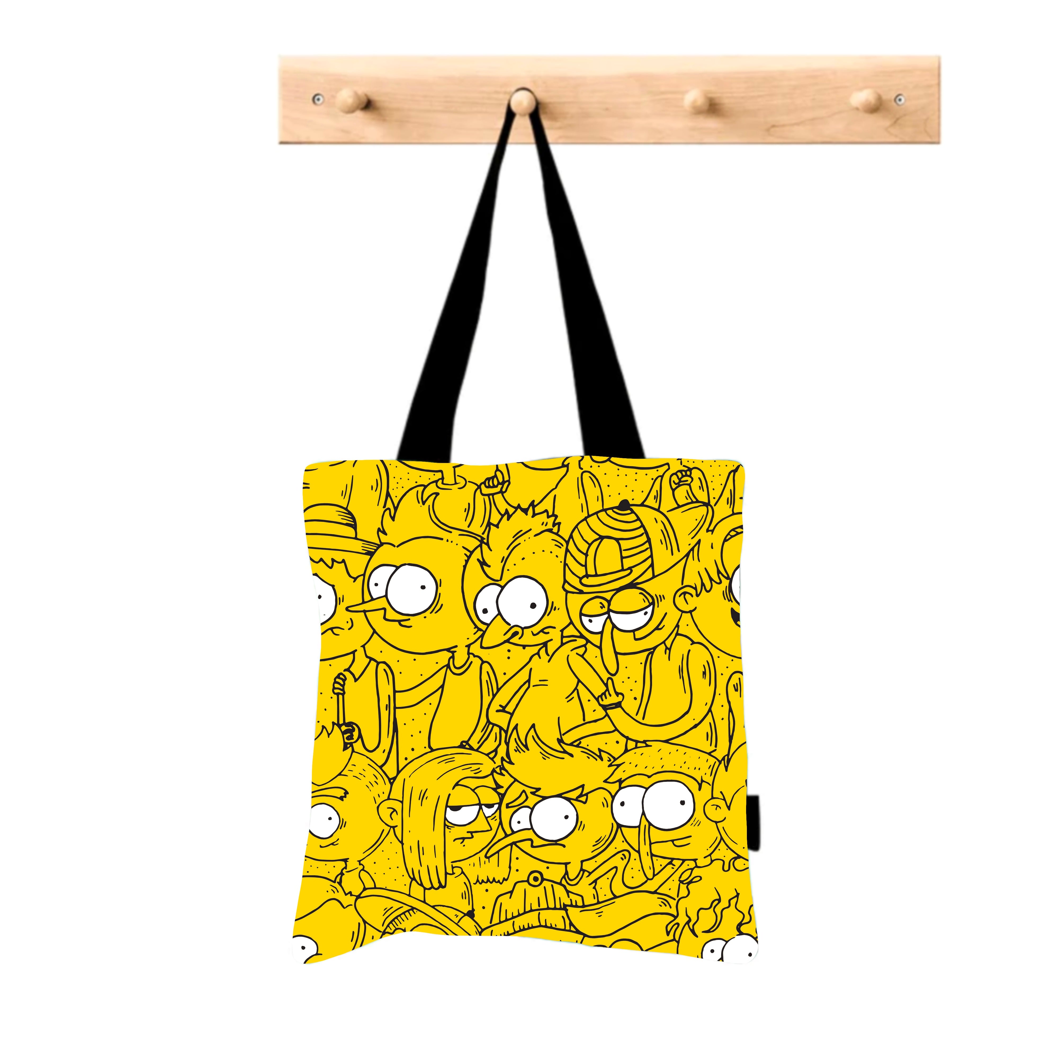 Yellow Faces Tote Bag