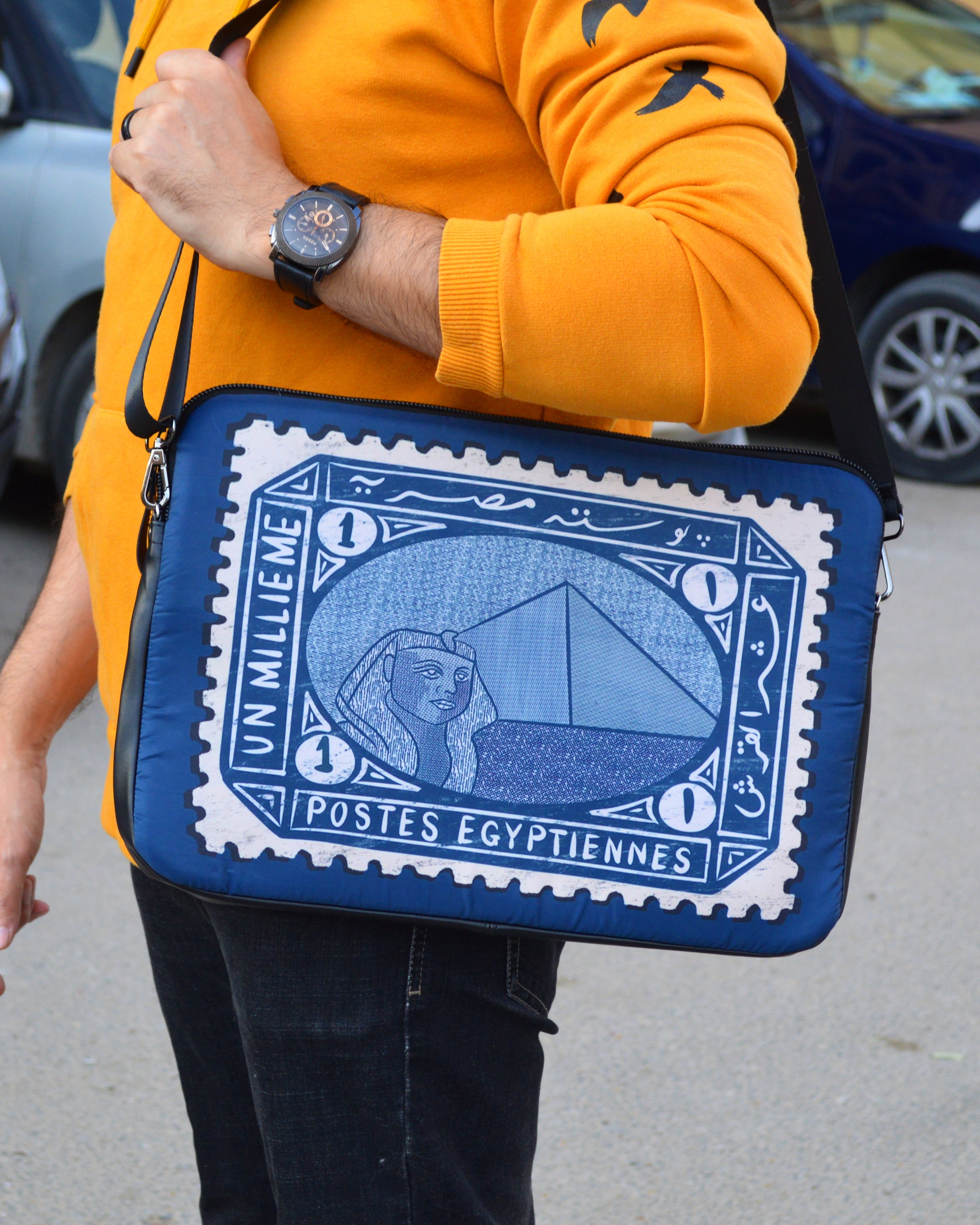 Egyptian Postal Stamp Laptop Sleeve