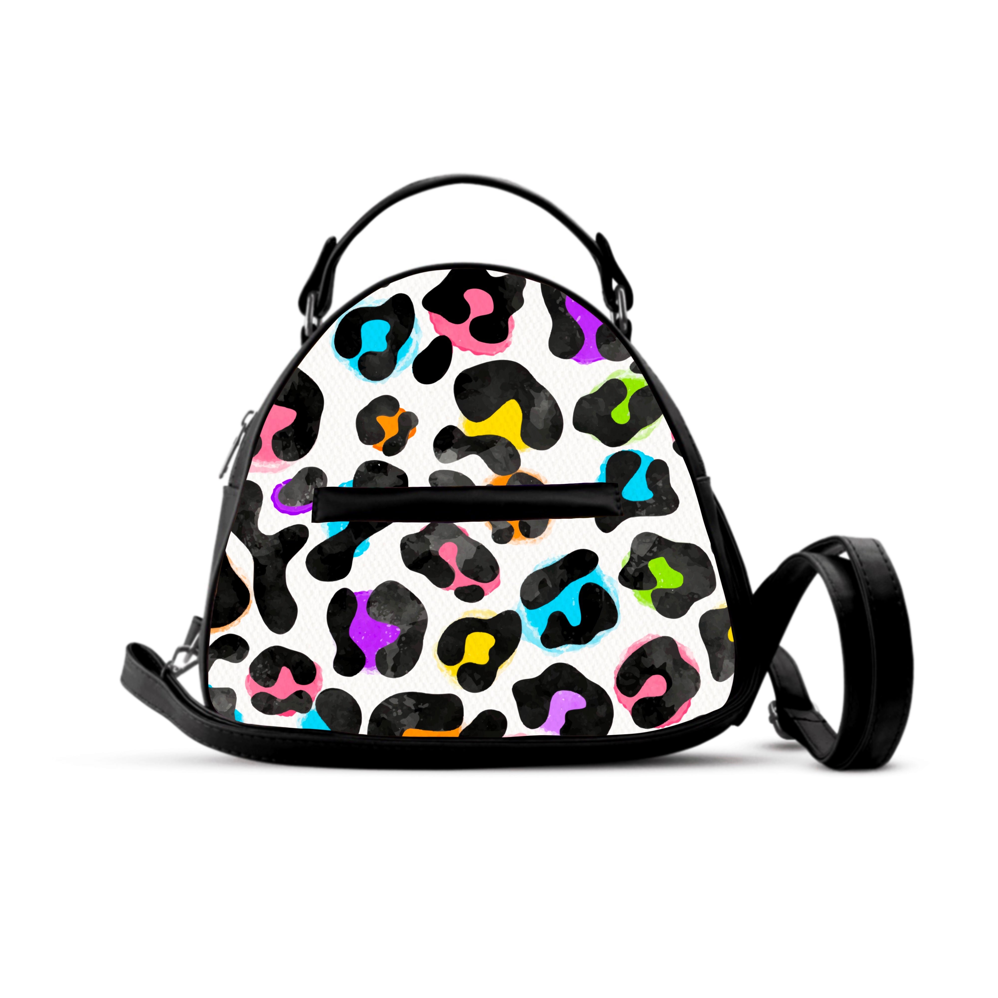 Coloured Leopard Backpack