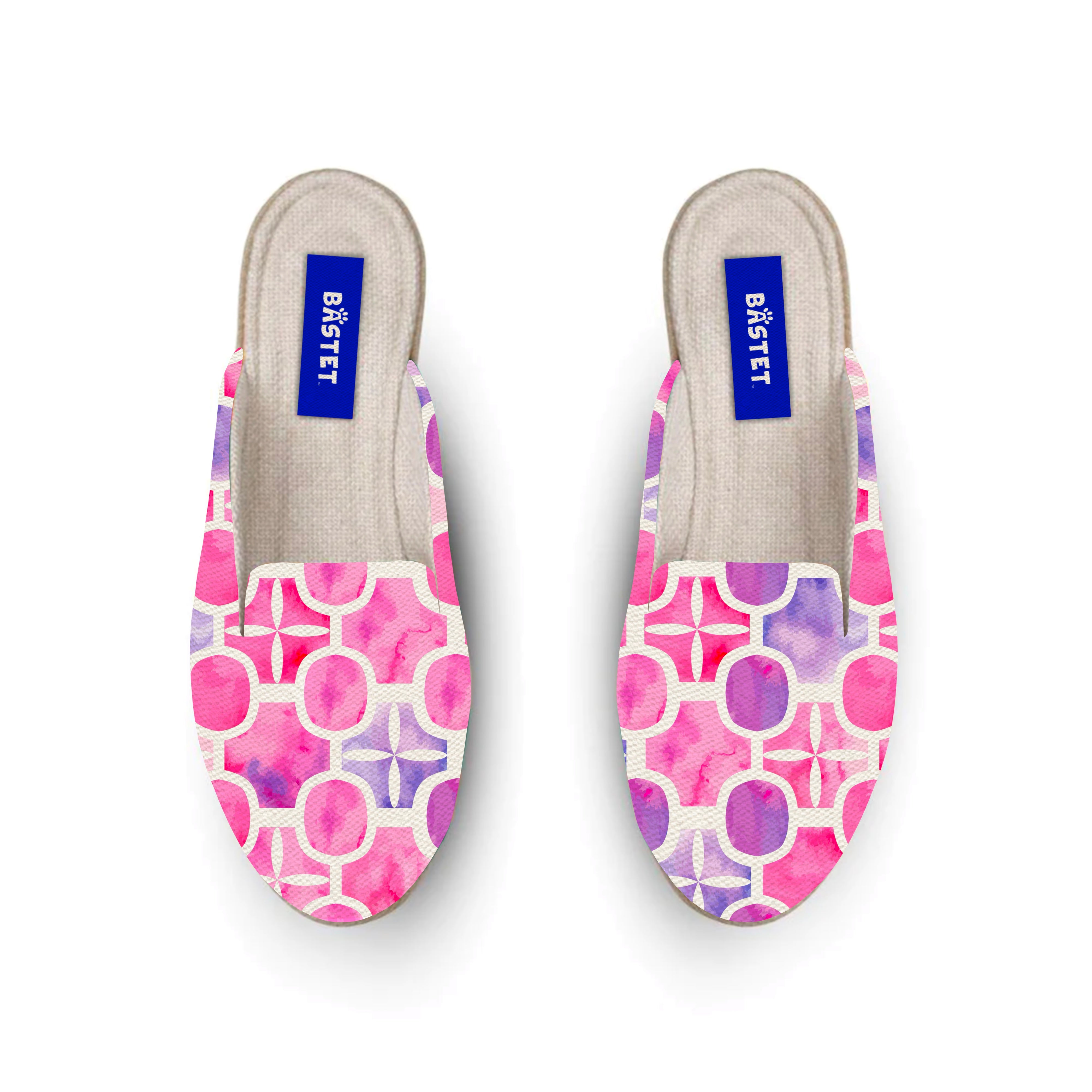 Lavender Tiles Mules