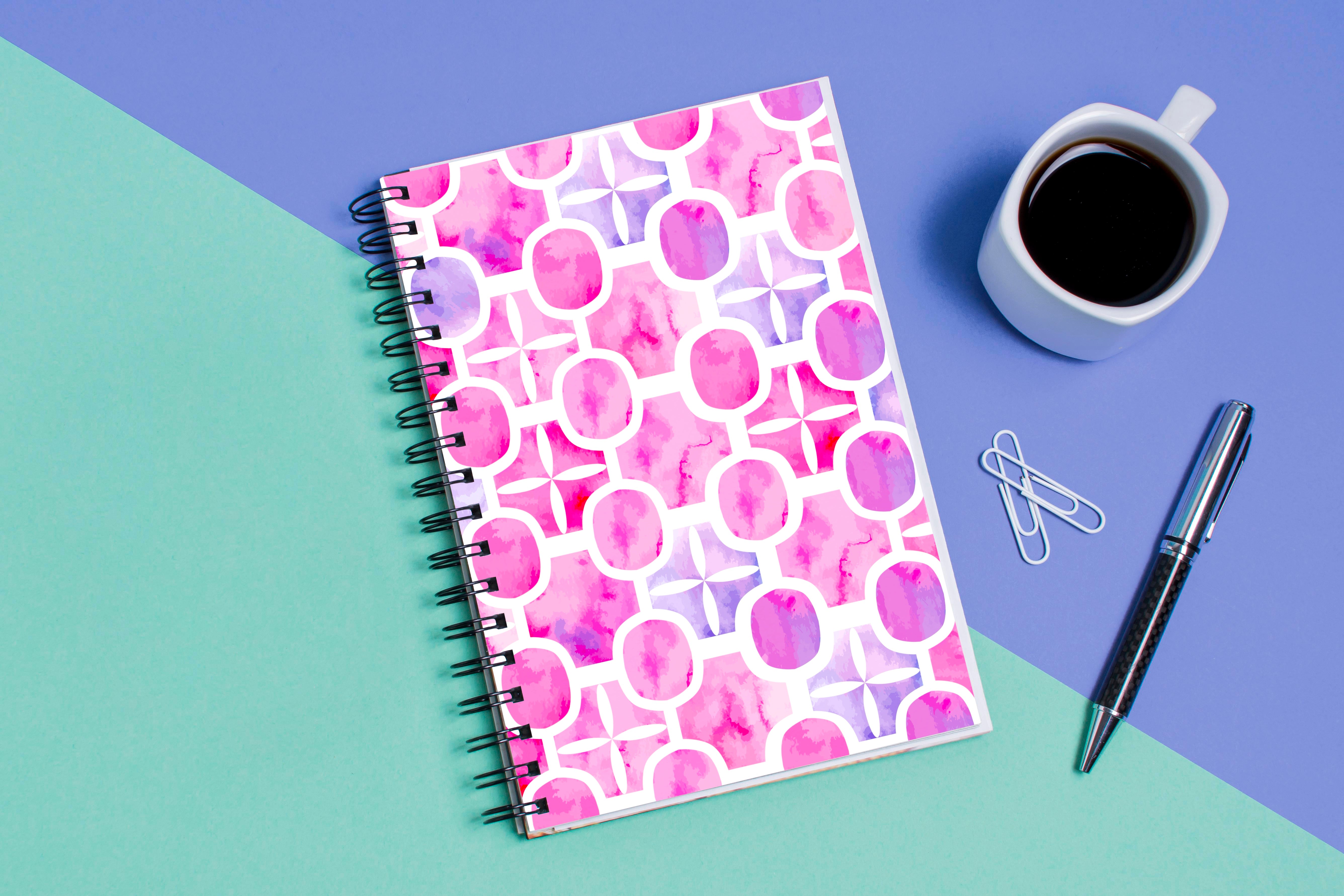 Lavender Tiles Notebook