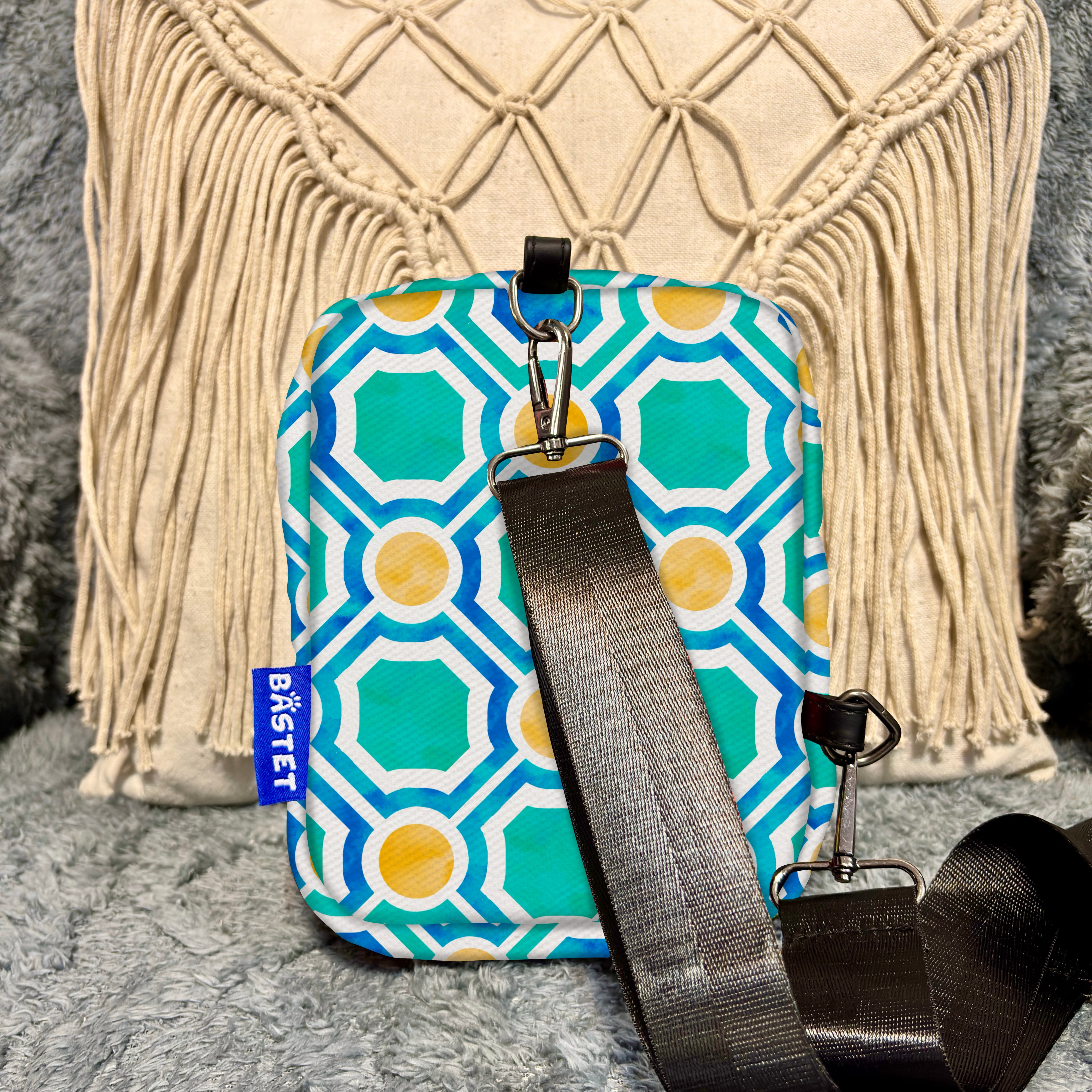 Aqua Mosaic Crossbag