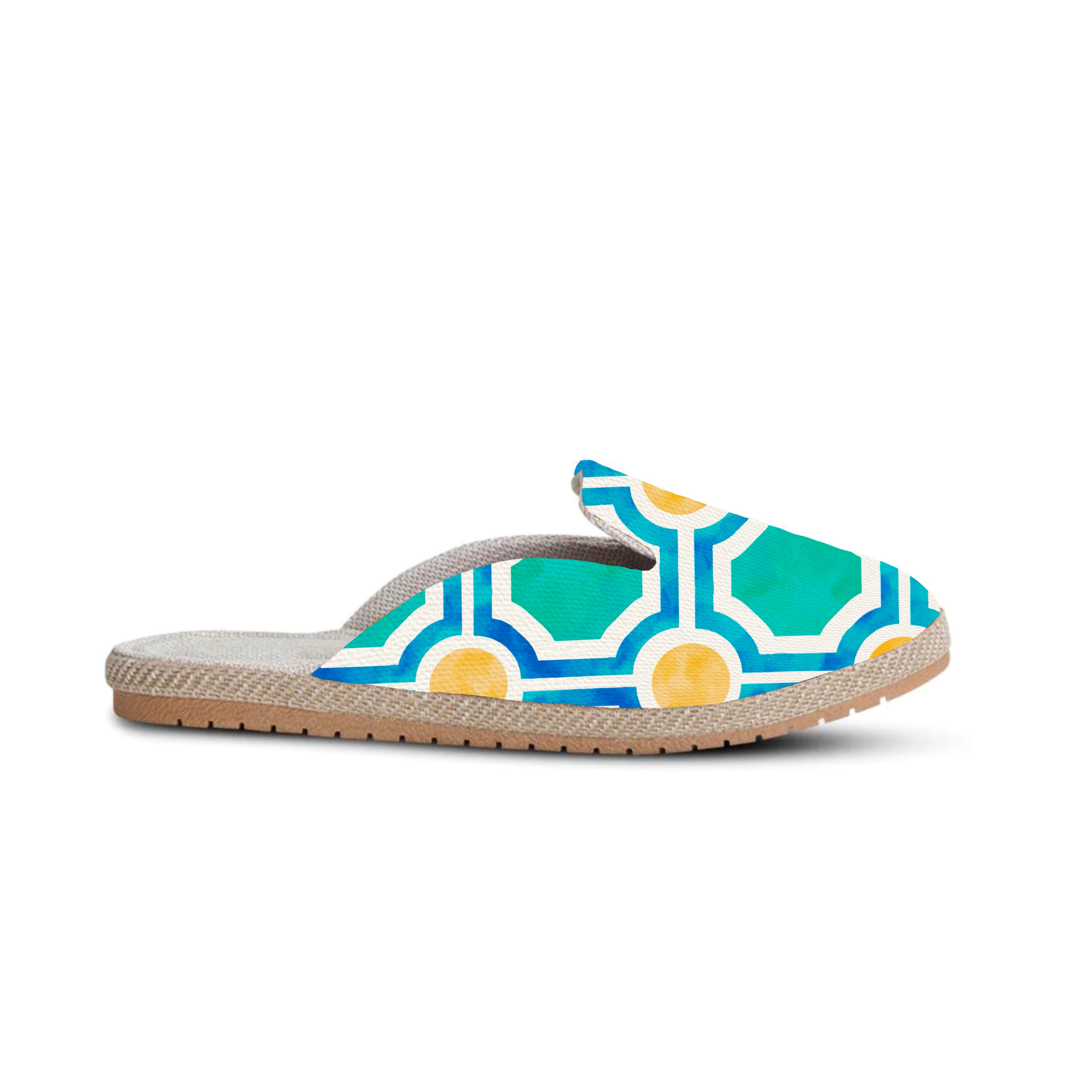 Aqua Mosaic Mules