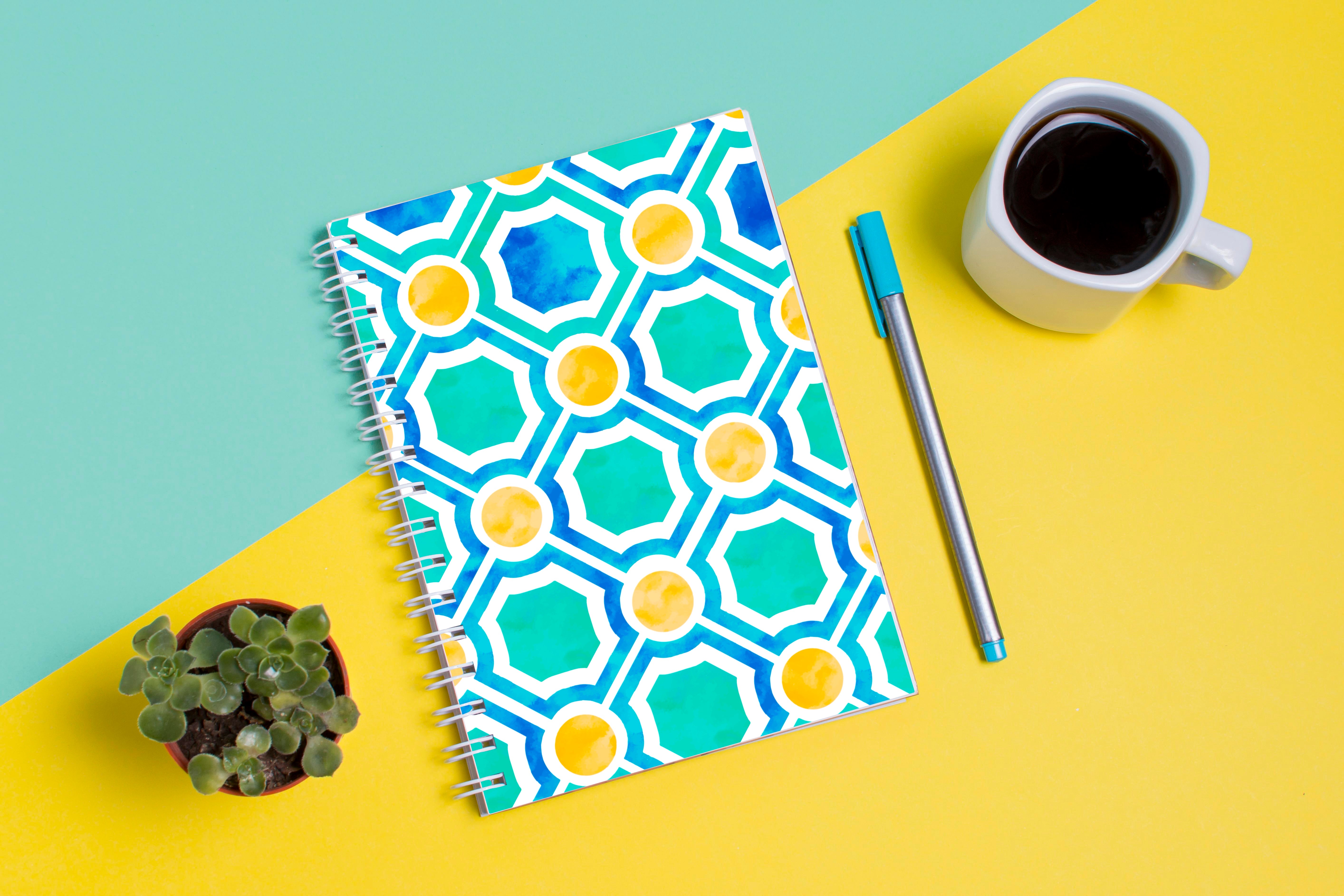 Aqua Mosaic Notebook