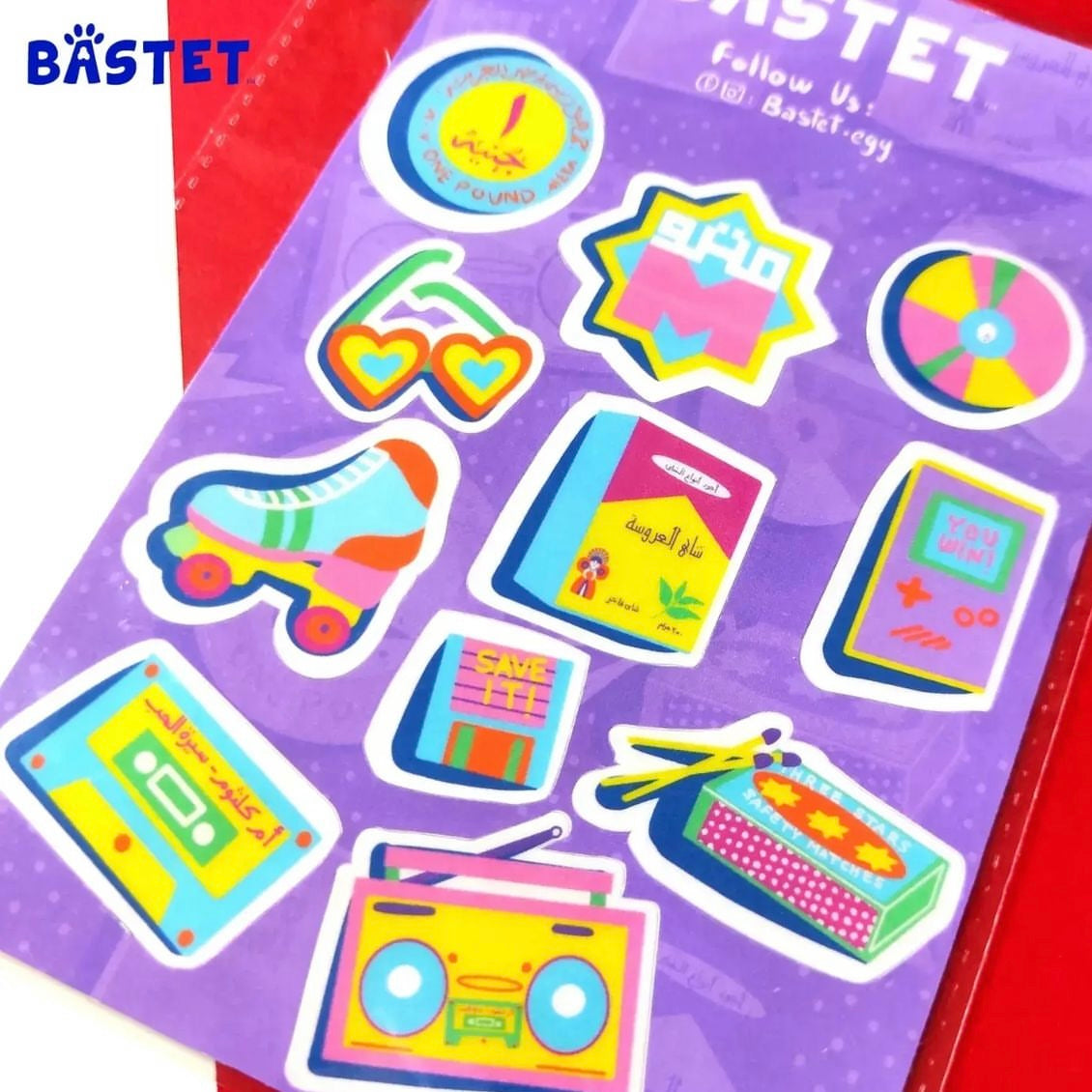 Egyptian retro Laptop Stickers Sheet