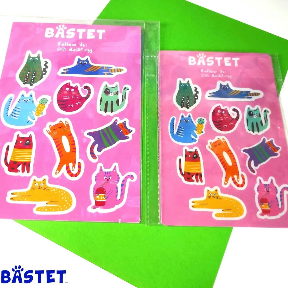 Cats Laptop Stickers Sheet