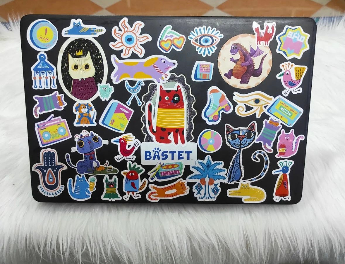 Cats Laptop Stickers Sheet