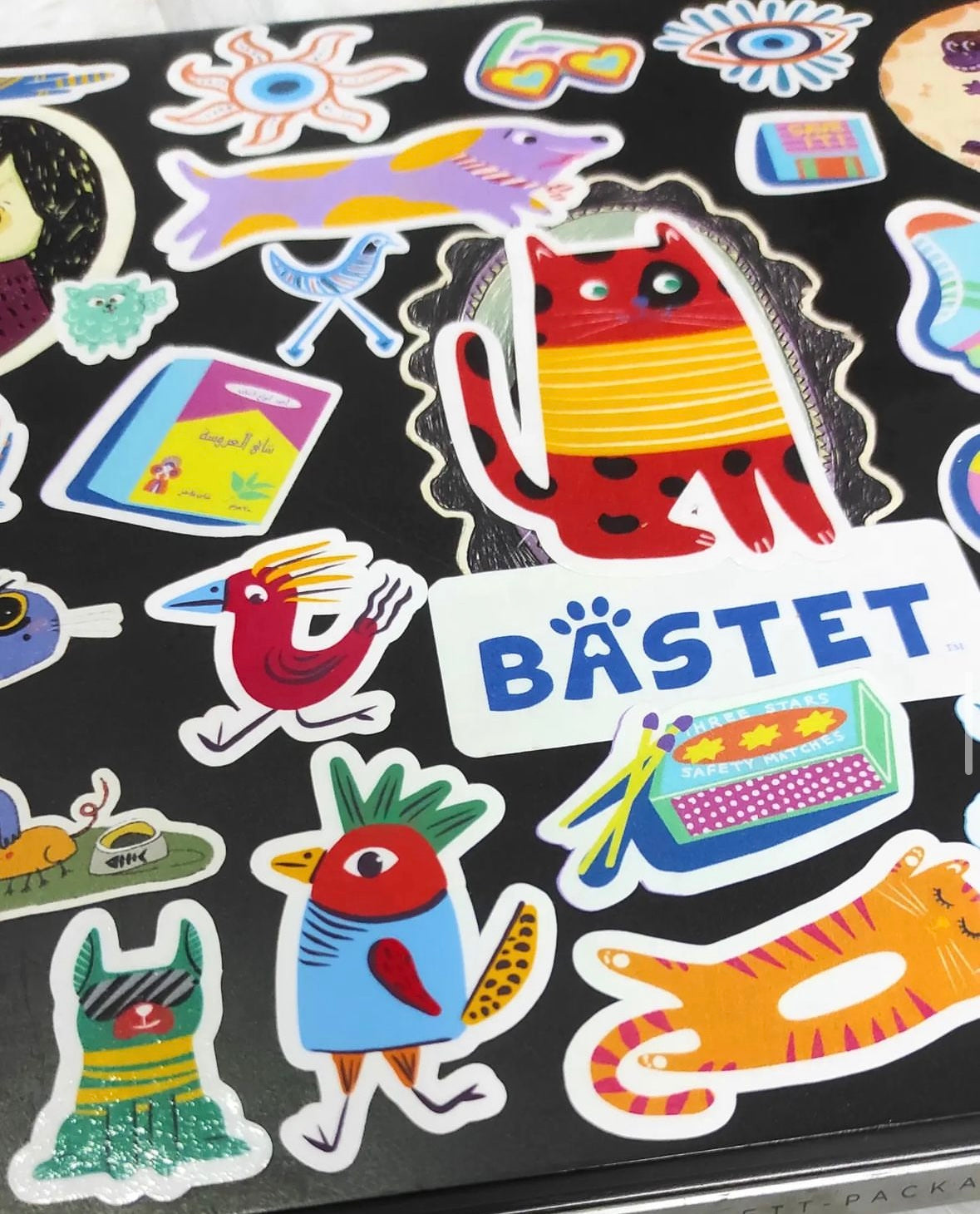 Egyptian retro Laptop Stickers Sheet