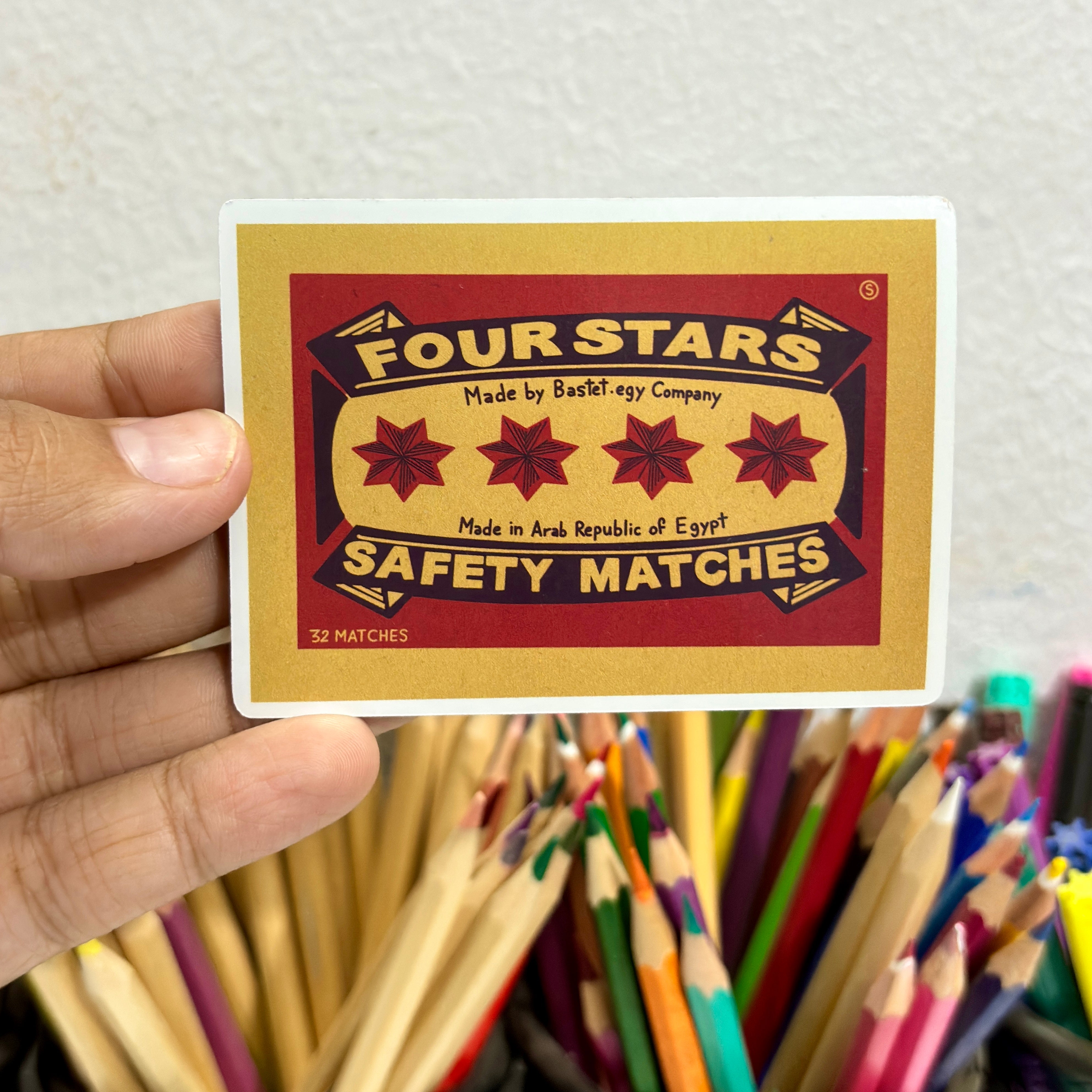 Four Stars Magnetic Stickers